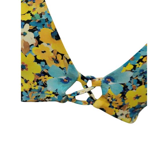 L Space Playa Bikini Swimsuit Women's Size‎ Large Daisy Diamond Two Piece Floral - Picture 3 of 15